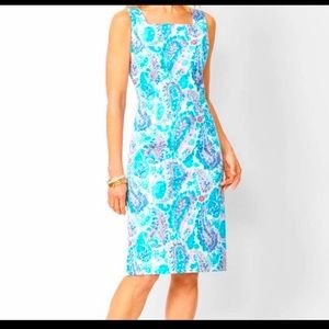 TALBOTS FLORAL SHEATH DRESS. SIZE 4. NEW
